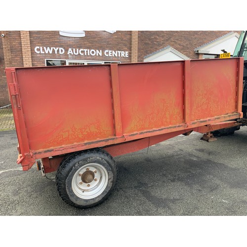 213 - BOX TRAILER - 4 TON TIPPER - (NEW BODY MADE BY LOCAL ENGINEERING COMPANY - COST £1750)