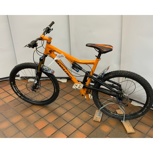 241 - SANTA CRUZ MOUNTAIN BIKE, 26INCH WHEELS, FULL SUSPENSION, ORANGE (9692)