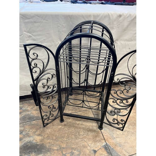 2000 - WROUGHT IRON WINE BOTTLE RACK