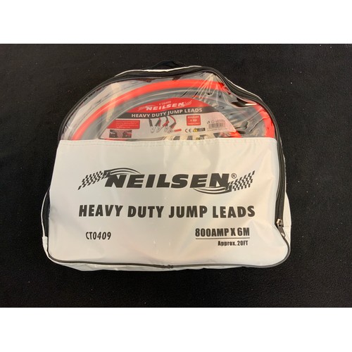 131 - NEISLON 800 AMP HD JUMP LEADS 6M NEILSON CT0409