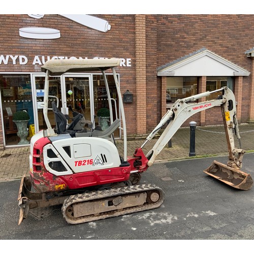 189 - 2017 TB 216 MINI DIGGER 1.6 TON WITH EXPANDING TARCKS - ONE OWNER FROM NEW