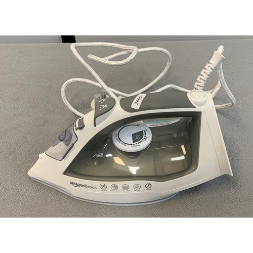 76 - AMAZON BASIC STEAM IRON ( MODEL ASIN#B08GGLSWFK) RRP £16