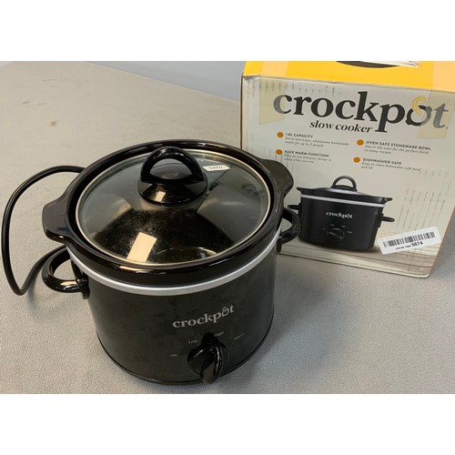 34 - CROCKPOT SLOW COOKER 1.8L (MODEL CSC080) RRP £15