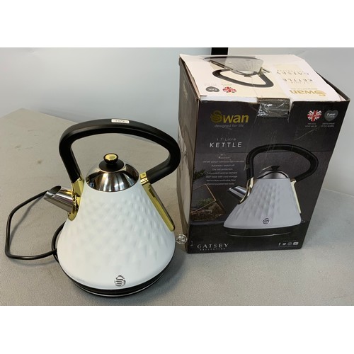 75 - SWAN 1.7HR GASTBY ELEC KETTLE (MODEL 14080WHTN) RRP £43