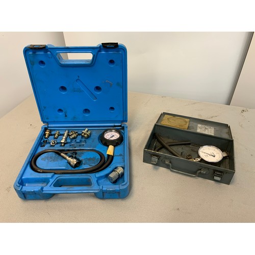 120 - EFI FUEL PRESSURE GUAGE MODEL TB-703 OIL PRESSURE TEST SET MODEL 014700