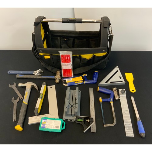 54 - STANLEY TOOL BAG RRP £36 & VARIOUS TOOLS (P21082497)