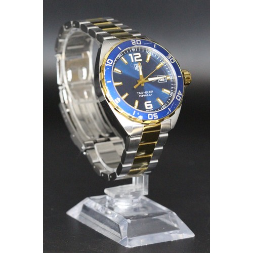 162 - TAG HEUER FORMULA 1 - 41MM QUARTZ BICOLOUR - GOLD PLATED / STAINLESS STEEL MENS WATCH WAZ1120 SERIAL... 