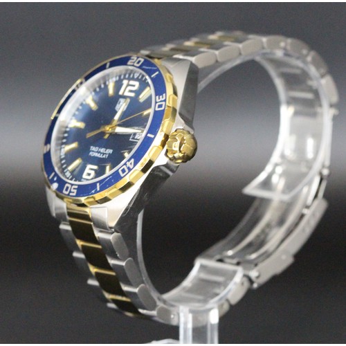 162 - TAG HEUER FORMULA 1 - 41MM QUARTZ BICOLOUR - GOLD PLATED / STAINLESS STEEL MENS WATCH WAZ1120 SERIAL... 