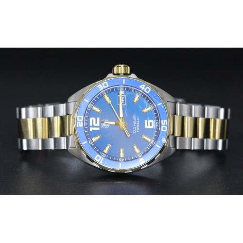 162 - TAG HEUER FORMULA 1 - 41MM QUARTZ BICOLOUR - GOLD PLATED / STAINLESS STEEL MENS WATCH WAZ1120 SERIAL... 