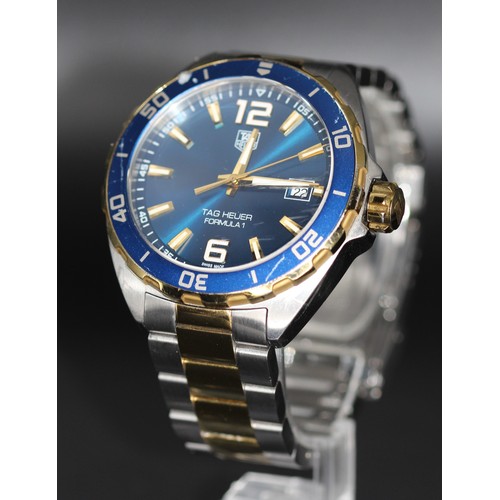 162 - TAG HEUER FORMULA 1 - 41MM QUARTZ BICOLOUR - GOLD PLATED / STAINLESS STEEL MENS WATCH WAZ1120 SERIAL... 