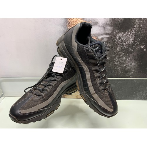 80 - NIKE AIR MAX 95 UTILTY BLACK COOL GREY SIZE UK 8  RRP £174.99 (JFC/12)