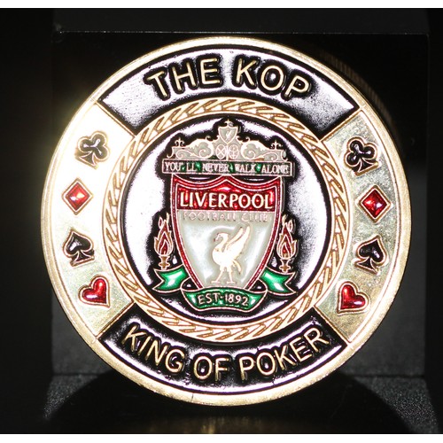 106 - THE KOP POKER COIN AS NEW RRP 14.99 (REF ERE/07B)