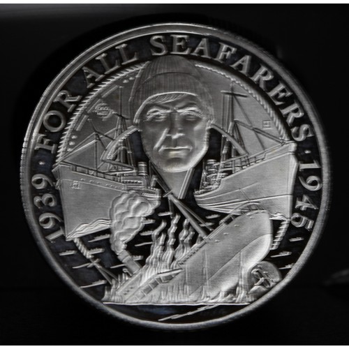 108 - 2016 SILVER COIN- FOR ALL SEAFARERS WITH COA P21043166 AS NEW RRP £20 (REF ERE/07B)