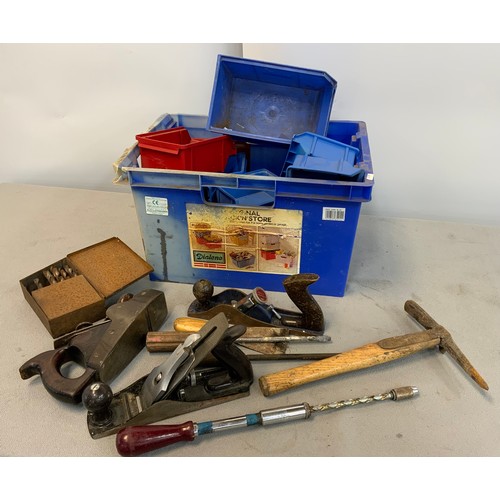 22 - ASS TOOLS & BOX STORAGE BINS