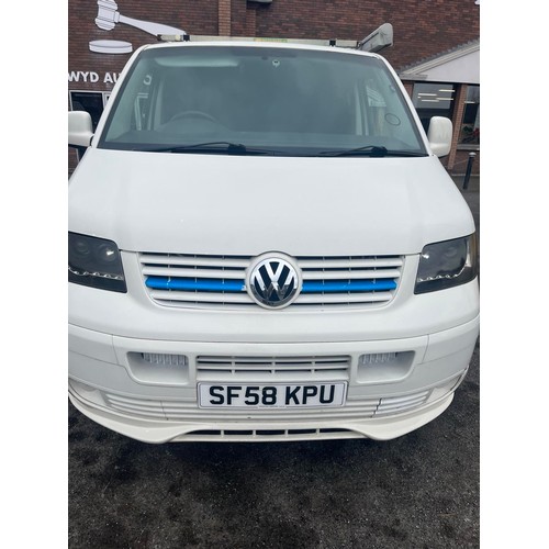 175 - 2008 VW TRANSPORTER T32 102 TDI SWB DIESEL REG NO' SF58KPU' MOT 07.11.2024 - 2 BERTH, FULL WIDTH BED... 