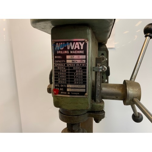 74 - NU-WAY 240V PILLAR DRILL CF-10 MFX DATE 1980