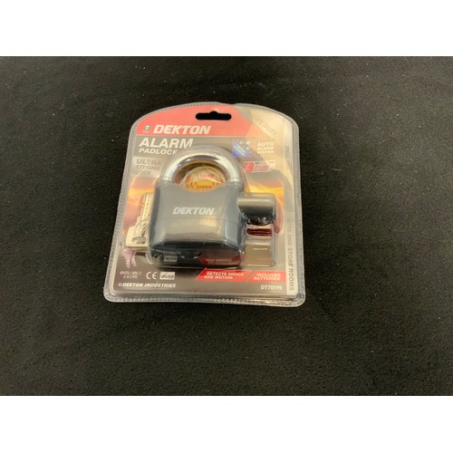 135 - NEW - DECKTON ALARM PADLOCK DT70195