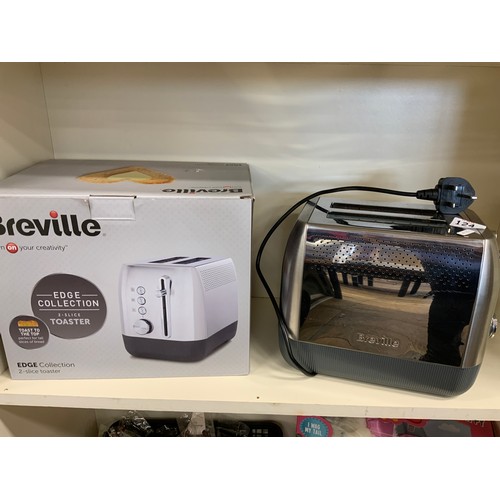 124 - BREVILLE EDGE 2 SLICE TOASTER S/S - RRP £34