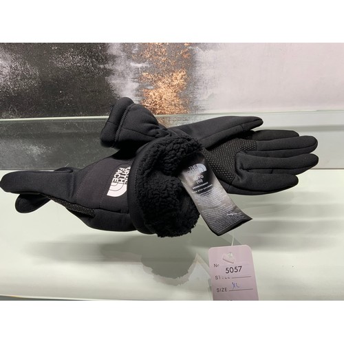 115 - NORTHFACE FLEECE LINED GLOVES SIZE XL COST NEW £45 (P23170721/JT/04)