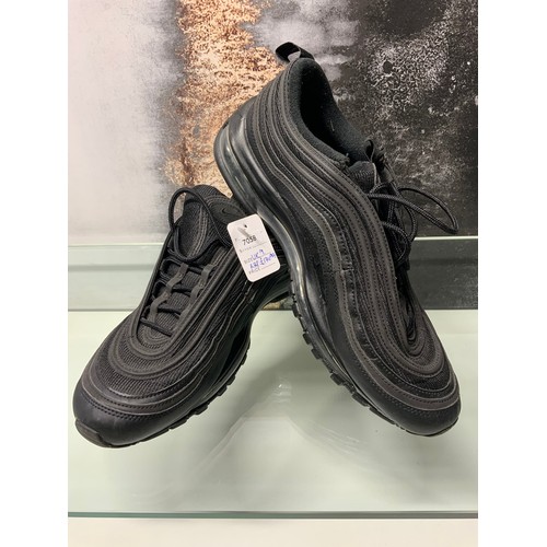 138 - NIKE AIR MAX 97 BLACK TRAINERS SIZE 9 RRP £174.99 (P22048564OMC/170322/10)