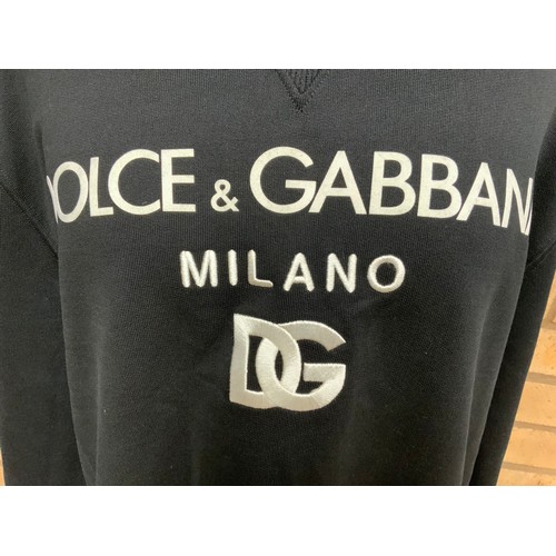 167 - DOLCE & GABBANA ESS LOGO SWEAT SIZE L RRP £595 (P22048566OMC/170322/11)