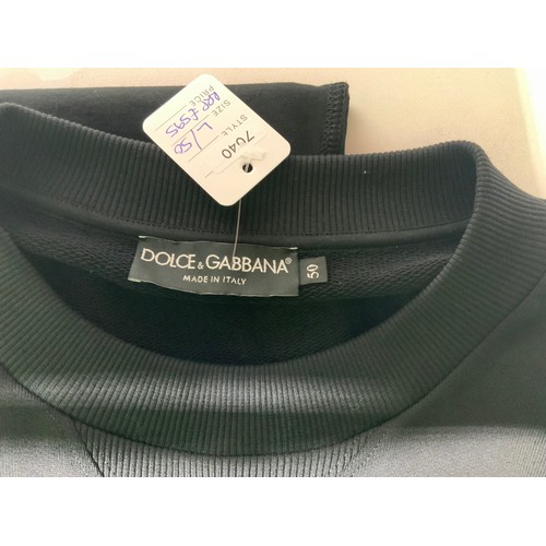 167 - DOLCE & GABBANA ESS LOGO SWEAT SIZE L RRP £595 (P22048566OMC/170322/11)