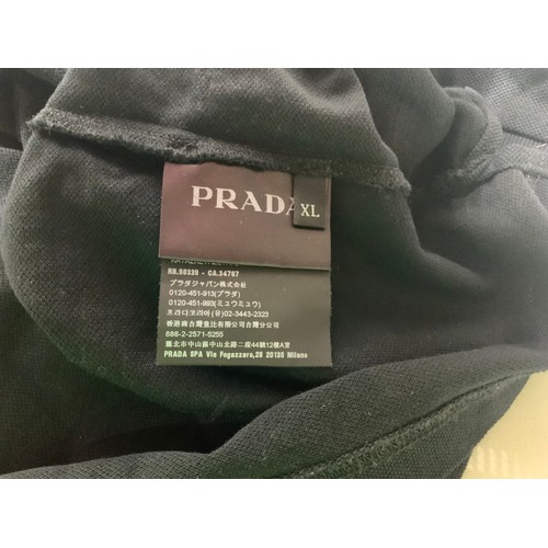 115 - PRADA 2018 POLO SHIRT BLACK SIZE XL RRP £650 IF BOUGHT TODAY (P22048566OMC/170322/11)