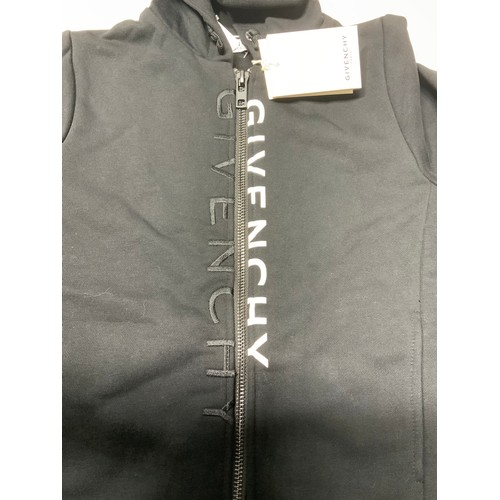 173 - GIVENCHY BLACK ZIP UP HOODY SIZE 6YR RRP £185 NEW WITH TAG (P22048576OMC/170322/13)