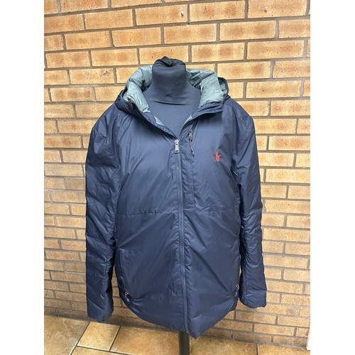 186 - POLO RALPH LAUREN MENS O NON CHANNEL DOWN HOODY JACKET RRP £269 SIZE LARGE (P23039072/RR/03/POCA)