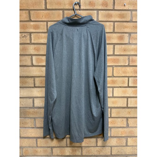 79 - UNDERARMOUR UA TECH 12 ZIP SIZE XL GREY TOP RRP £34.99 ( P22188824 /C )