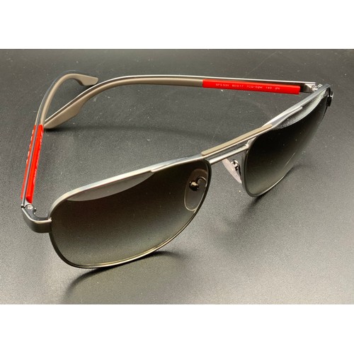 31 - PRADA GUNMETAL SUNGLASSES SPS 53X RRP £224 ( P23130315 /C )