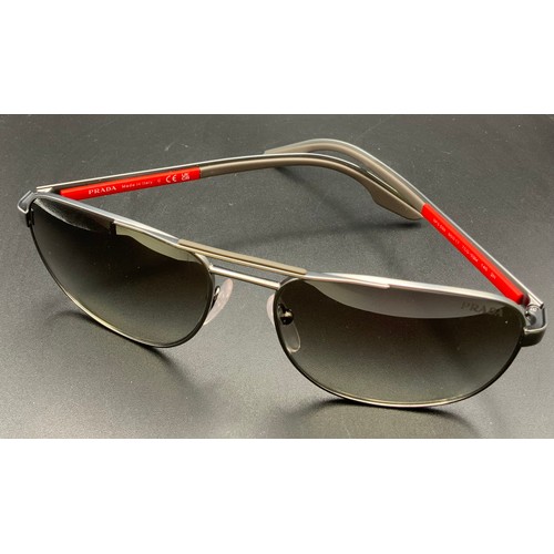 31 - PRADA GUNMETAL SUNGLASSES SPS 53X RRP £224 ( P23130315 /C )