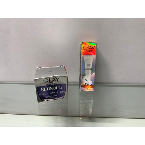 196 - OLAY RETINOL24 NIGHT CREAM 50ML & OLAY EYES PRO RETINOL EYE TREATMENT TOTAL RRP £67.99 ( P230066... 