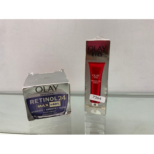 194 - OLAY RETINOL24 MAX NIGHT CREAM 50ML & OLAY EYES FIRMING EYE SERUM 15ML TOTAL RRP £63.99 ( P23006... 