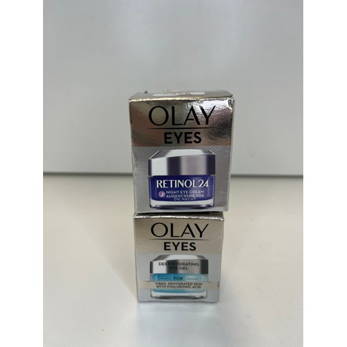 192 - OLAY EYS DEEP HYDRATING GEL 15MK & OLAY EYES RETINOL24 NIGHT EYE CREAM 15ML TOTAL RRP £49.98 ( P... 