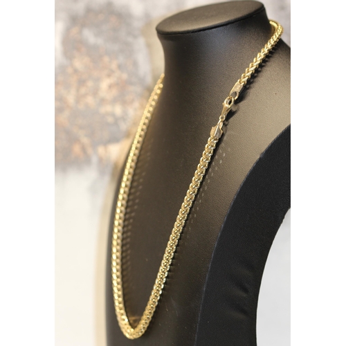 258 - 9CT GOLD FRANCO ITALIAN / FOXTAIL CHAIN 20 INCH 11.720 G ( P2302666 /C )