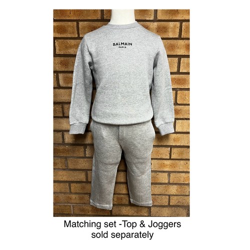 177 - BALMAIN GREY SWEAT TOP SIZE 6YR RRP £165 NEW WITH TAG (P22048571OMC/170322/12)