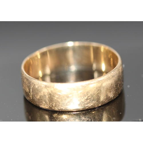 254 - 9CT GOLD (375) WEDDING RING 5.03G ( P22194016 /F )