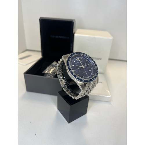 188 - ARMANI MODEL AR6072 251708 WATCH NEW IN BOX WITH SPARE LINKS RRP £184 ( P20008774 /C )