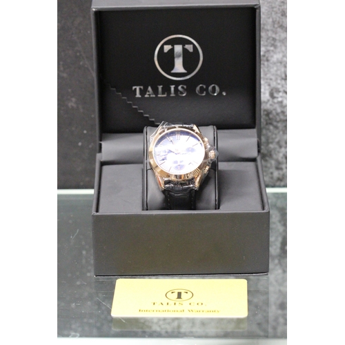 218 - TALIS & CO CHRONOGRAPH WATCH NEW IN BOX RRP £109 ( P23011475 /C )