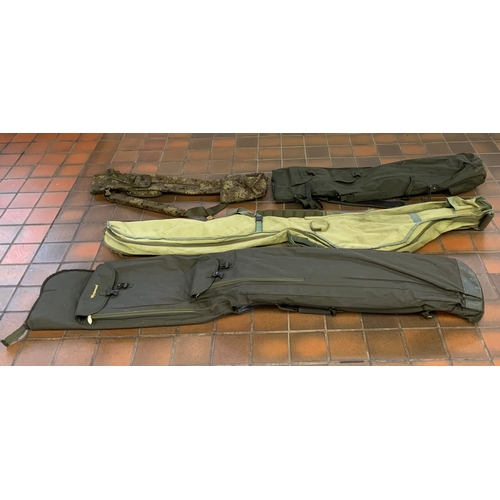 54 - 4 FISHING ROD BAGS - WYCHWOOD 3 ROD COMFORT BAG RRP £69 & INFINITY 4 ROD BAG AAPROX £60 - VARIOU... 