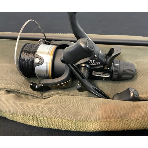 48 - 12FT 2.75LB FOX WARRIOR S CARP ROD RRP £69 & SHIMANO BAITRUNNER ST 10000RA REEL RRP £84.99 &... 