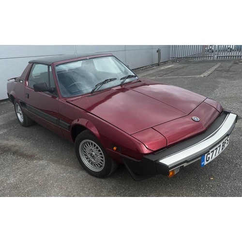 235 - 1989 FIAT X1/9 - 1498CC 2 DOOR SALOON REG - G777BFS. 58391 MILEAGE, MOT EXP 12 MARCH, 2025. 2 FORMER... 