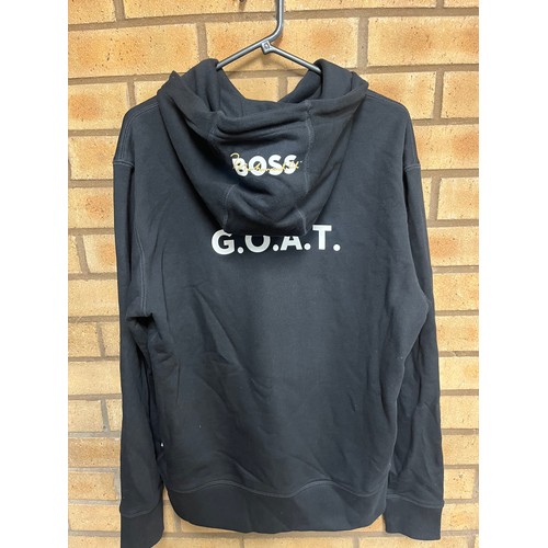 128 - HUGO BOSS HOODIE ‘BOSS’ SIZE MEDIUM RRP £109 (P22203867/jsh/04)