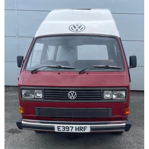 228 - 1987 VOLKSWAGEN TRANSPORTER 78PS CAMPER 1900 CC REG - E397HRF. MILEAGE 173424 MILES. MOT 02.08.2025,... 