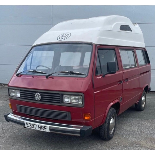 228 - 1987 VOLKSWAGEN TRANSPORTER 78PS CAMPER 1900 CC REG - E397HRF. MILEAGE 173424 MILES. MOT 02.08.2025,... 