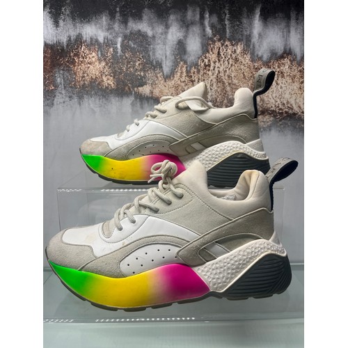 154 - STELLA MCCARTNEY  ELYPSE TRAINERS SIZE 38 IN BOX RRP £486 (RR/17/POCA)