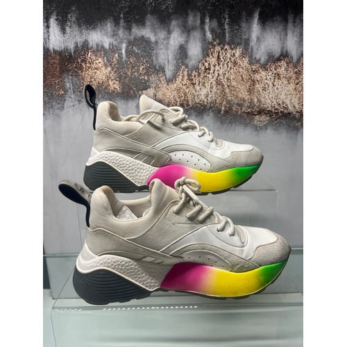 154 - STELLA MCCARTNEY  ELYPSE TRAINERS SIZE 38 IN BOX RRP £486 (RR/17/POCA)