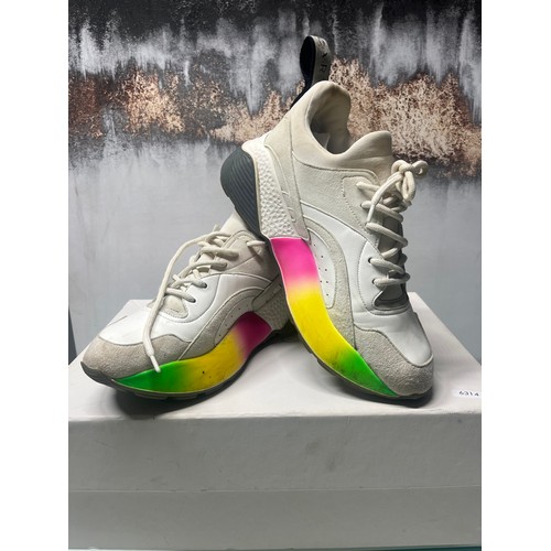 154 - STELLA MCCARTNEY  ELYPSE TRAINERS SIZE 38 IN BOX RRP £486 (RR/17/POCA)