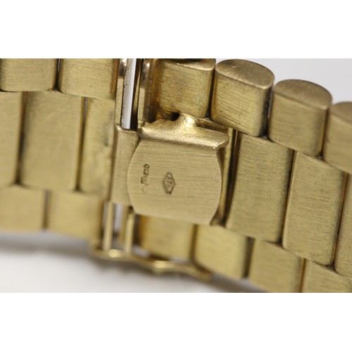 241 - 9CT GOLD BRACELET 'ROLEX PRESIDENT STYLE'  20MIL - 9